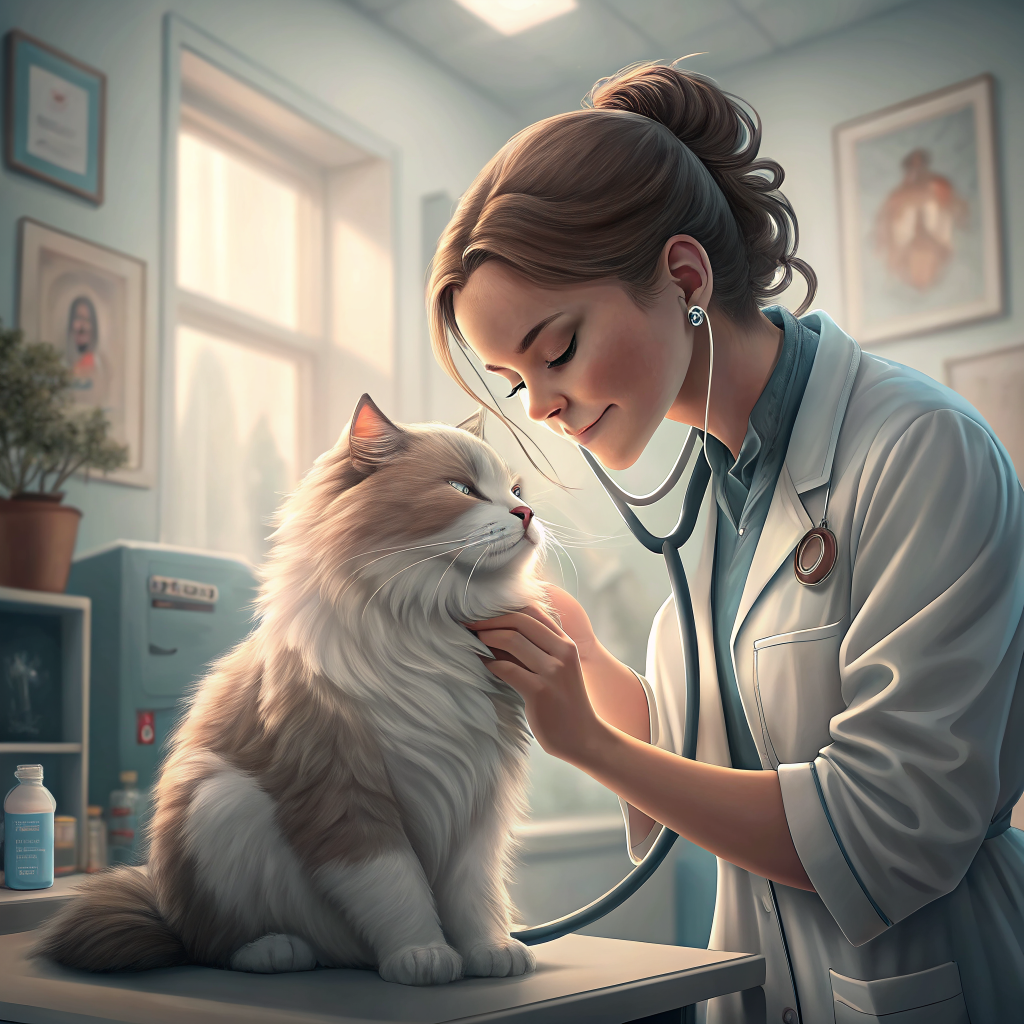 고양이 만성신부전 수의사 검진