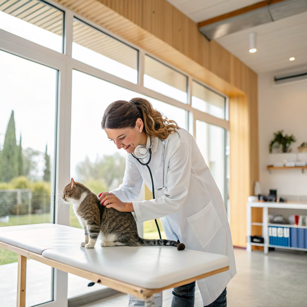 고양이 눈곱 수의사 진료