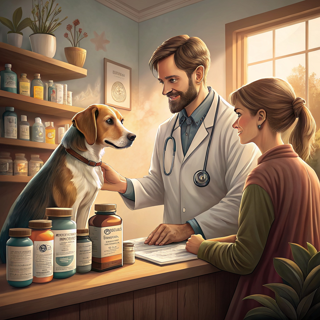 수의사와 강아지 영양제 상담