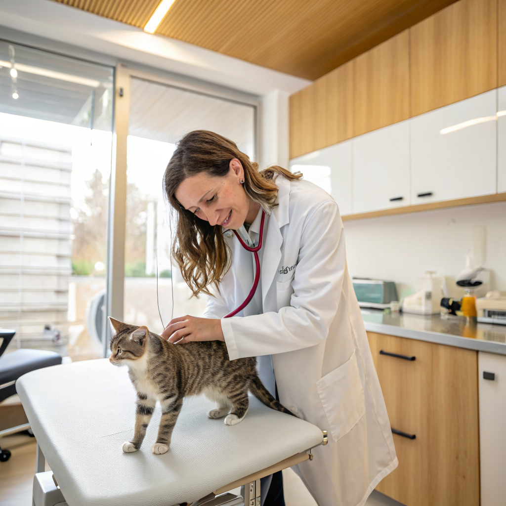 고양이 행동 문제 수의사 진료